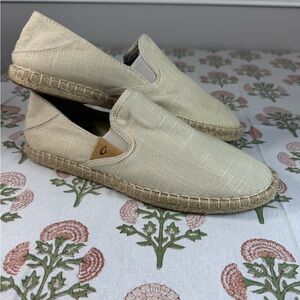 OluKai Kaula Pa'a Kapa Slip-On Linen Espadrille New without tags